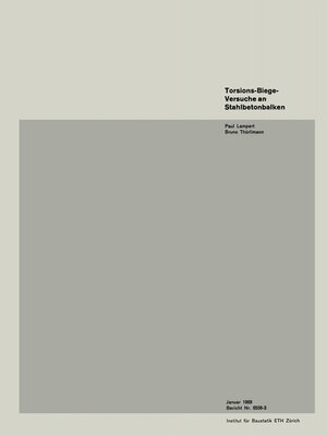 cover image of Torsions-Biege-Versuche an Stahlbetonbalken